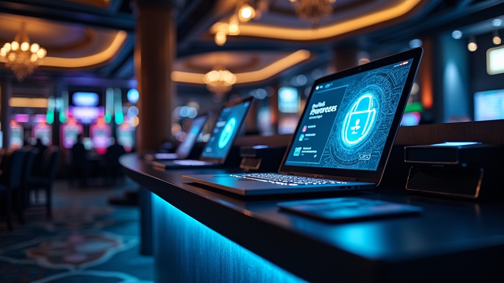 Casino cashier screen showing secure payment methods and deposit options