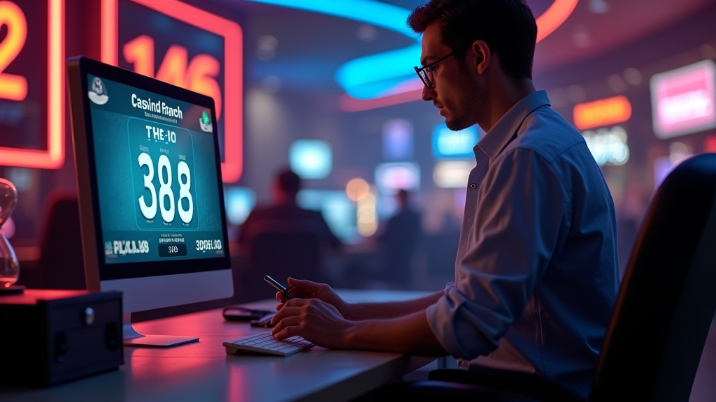 Dark casino office with a withdrawal timer and pending payment status